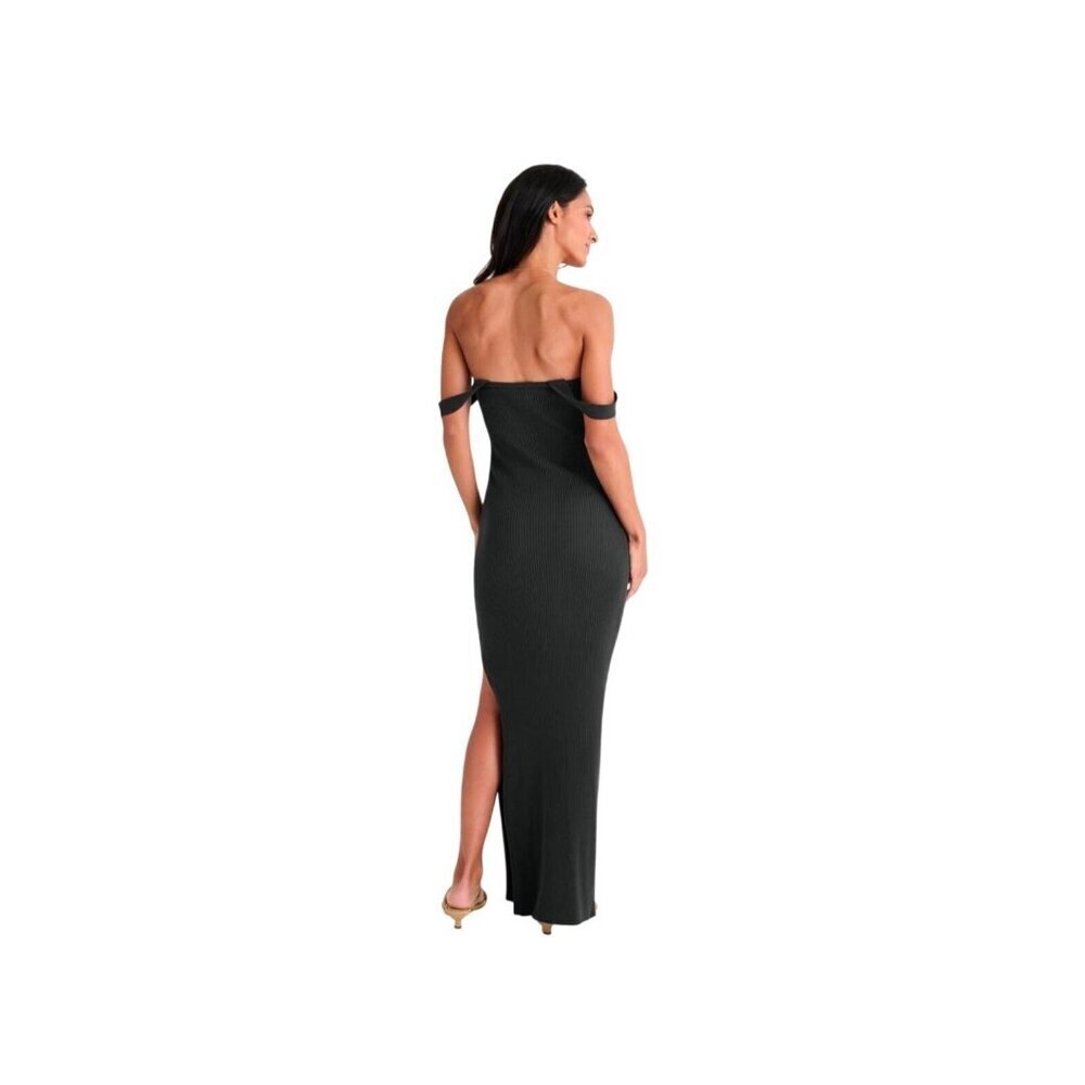 Rachelove X Splendid Black Ribbed Maxi Dress XL Retail $188 - Picture 3 of 9